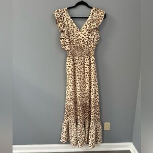 Maxi Leopard Print Express Dress